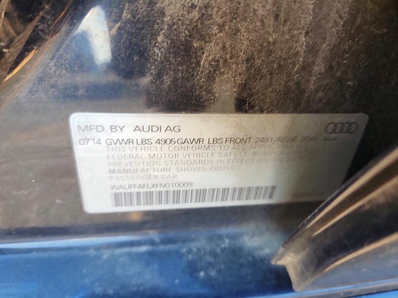 Aukcja sprzedaży 2015 Audi A4, vin: WAUFFAFLXFN010009, numer aukcji: 73453725