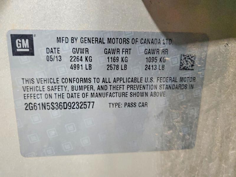 Продажа на аукционе авто 2013 Cadillac Xts, vin: 2G61N5S36D9232577, номер лота: 72205955