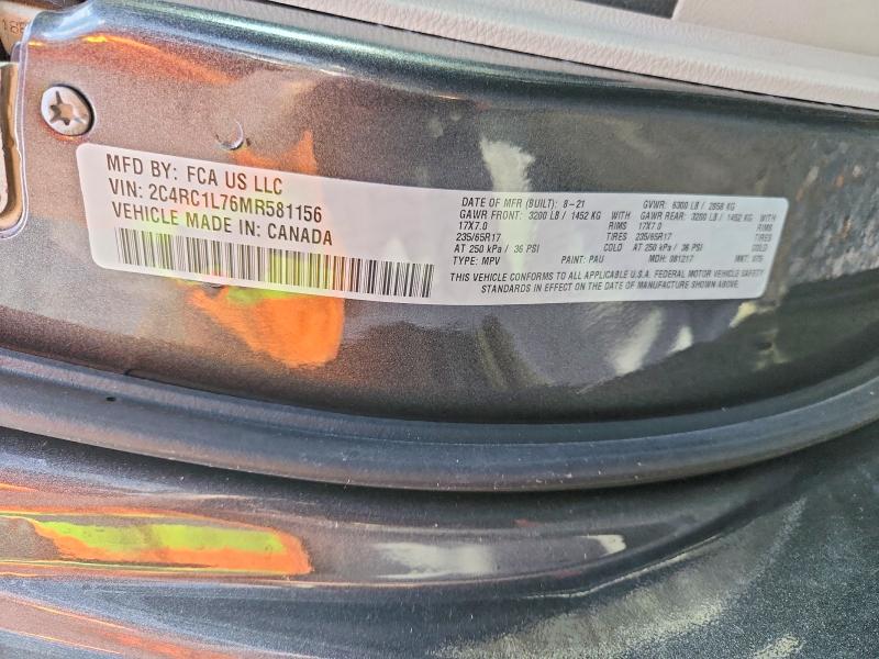 Aukcja sprzedaży 2021 Chrysler Pacifica, vin: 2C4RC1L76MR581156, numer aukcji: 97582975