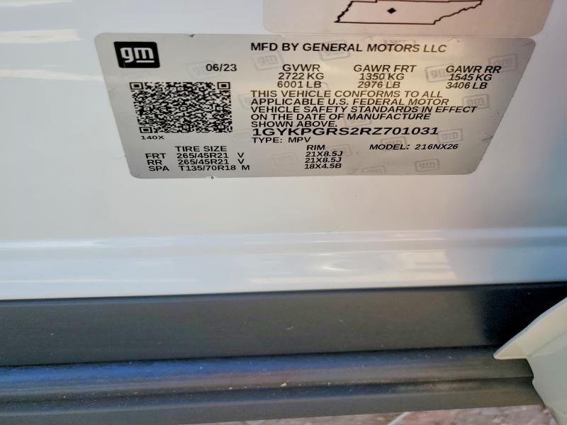 Aukcja sprzedaży 2024 Cadillac Xt6, vin: 1GYKPGRS2RZ701031, numer aukcji: 72955745