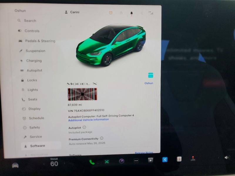 2023 Tesla Model X მანქანა იყიდება აუქციონზე, vin: 7SAXCBE68PF402510, აუქციონის ნომერი: 74369245