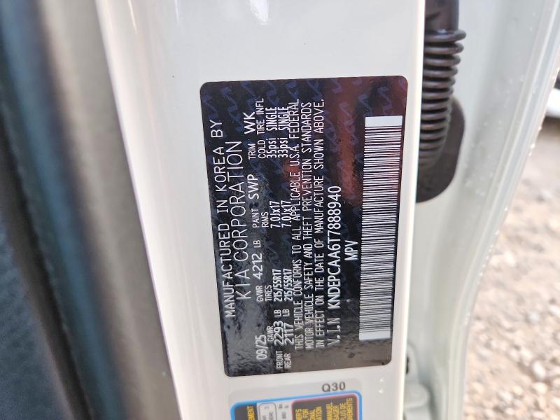 2026 Kia Seltos მანქანა იყიდება აუქციონზე, vin: KNDEPCAA6T7888940, აუქციონის ნომერი: 75365645