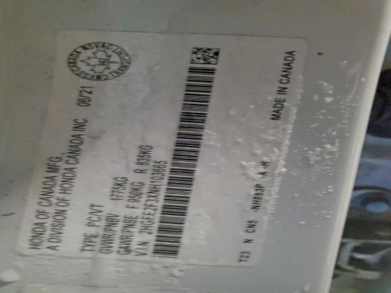 Aukcja sprzedaży 2022 Honda Civic, vin: 2HGFE2F3XNH103665, numer aukcji: 73219345
