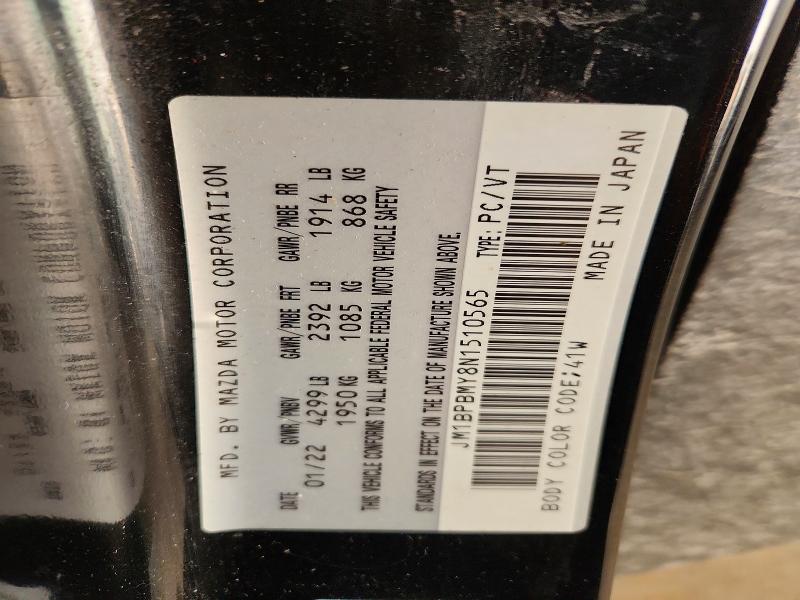 Продажа на аукционе авто 2022 Mazda 3 Premium, vin: JM1BPBMY8N1510565, номер лота: 73050125