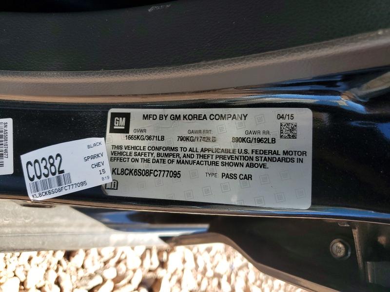 Продажа на аукционе авто 2015 Chevrolet Spark Ev 1, vin: KL8CK6S08FC777095, номер лота: 73112125