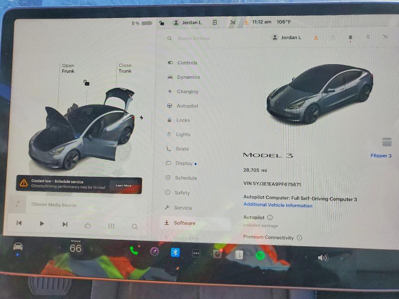99022895 :رقم المزاد ، 5YJ3E1EA9PF675671 vin ، 2023 Tesla Model 3 مزاد بيع