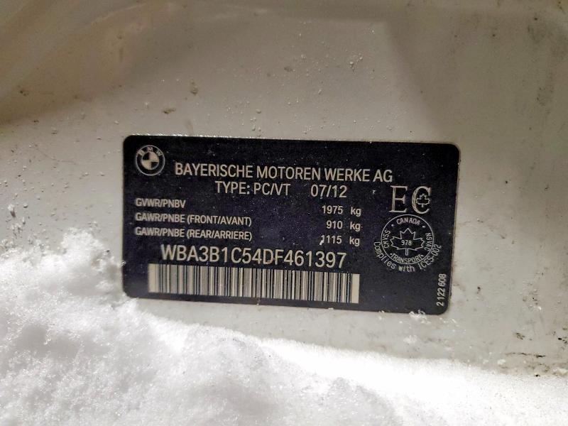 73851065 :رقم المزاد ، WBA3B1C54DF461397 vin ، 2013 Bmw 320 مزاد بيع