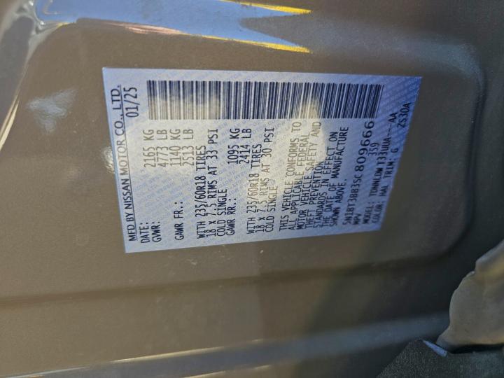 Aukcja sprzedaży 2025 Nissan Rogue Sv, vin: 5N1BT3BB3SC809666, numer aukcji: 73443765