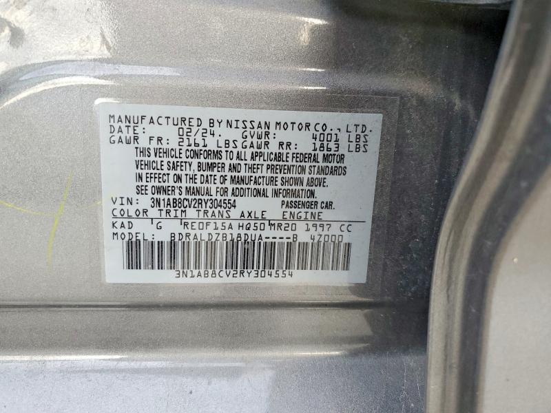 2024 Nissan Sentra მანქანა იყიდება აუქციონზე, vin: 3N1AB8CV2RY304554, აუქციონის ნომერი: 99715445