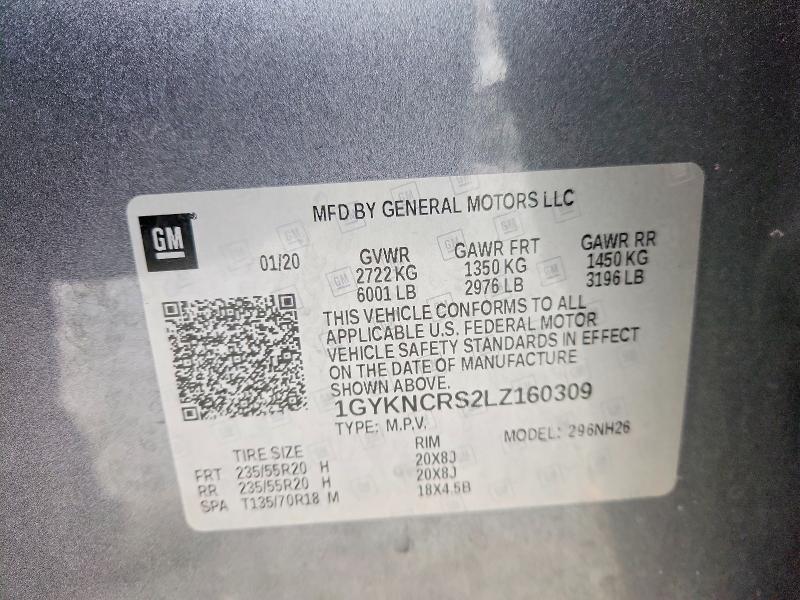 Aukcja sprzedaży 2020 Cadillac Xt5, vin: 1GYKNCRS2LZ160309, numer aukcji: 74424305