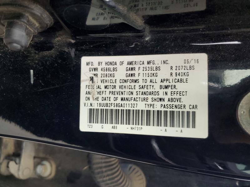2016 Acura Tlx Tech მანქანა იყიდება აუქციონზე, vin: 19UUB2F58GA011327, აუქციონის ნომერი: 74275855