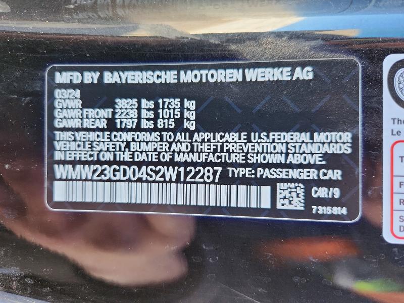 Продажа на аукционе авто 2025 Mini Cooper, vin: WMW23GD04S2W12287, номер лота: 72293705