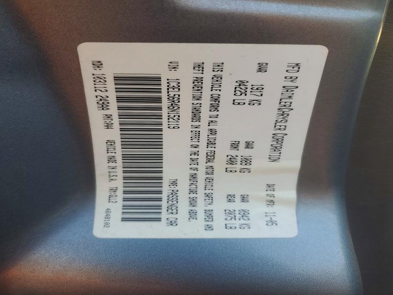 Aukcja sprzedaży 2006 Chrysler Sebring, vin: 1C3EL56R46N152119, numer aukcji: 99434045