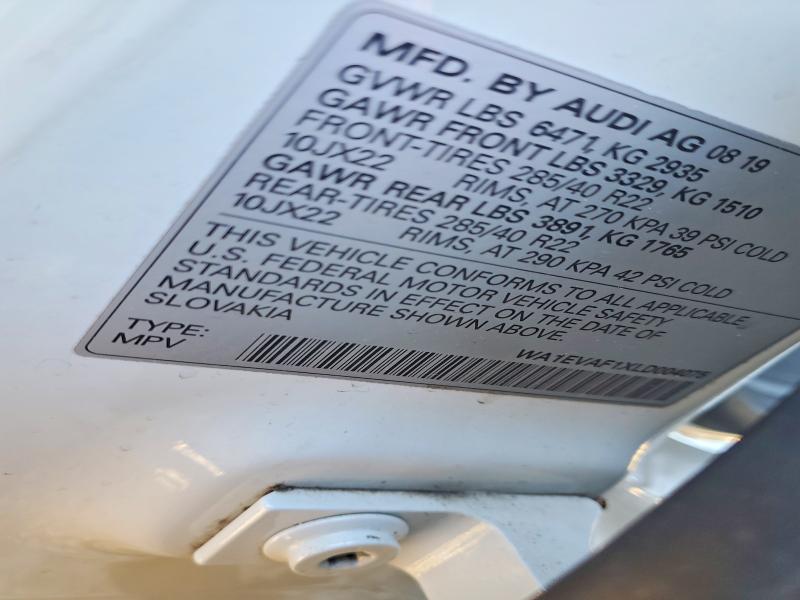 Aukcja sprzedaży 2020 Audi Q8, vin: WA1EVAF1XLD004075, numer aukcji: 99376205