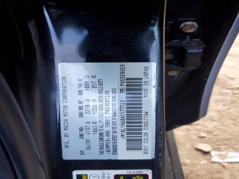 72695565 :رقم المزاد ، JM1BL1H68A1177728 vin ، 2010 Mazda 3 مزاد بيع