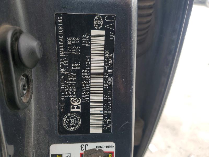 Продажа на аукционе авто 2011 Toyota Corolla, vin: 2T1BU4EE8BC741241, номер лота: 73453945