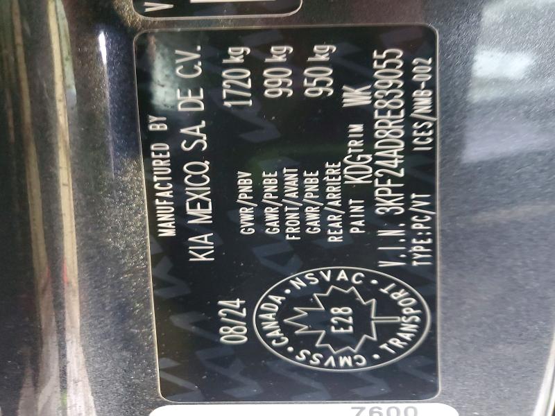 Продажа на аукционе авто 2024 Kia Forte, vin: 3KPF24AD8RE839055, номер лота: 98778665