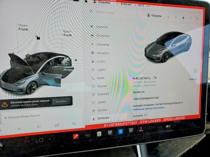 Aukcja sprzedaży 2018 Tesla Model 3, vin: 5YJ3E1EB6JF077201, numer aukcji: 72559545