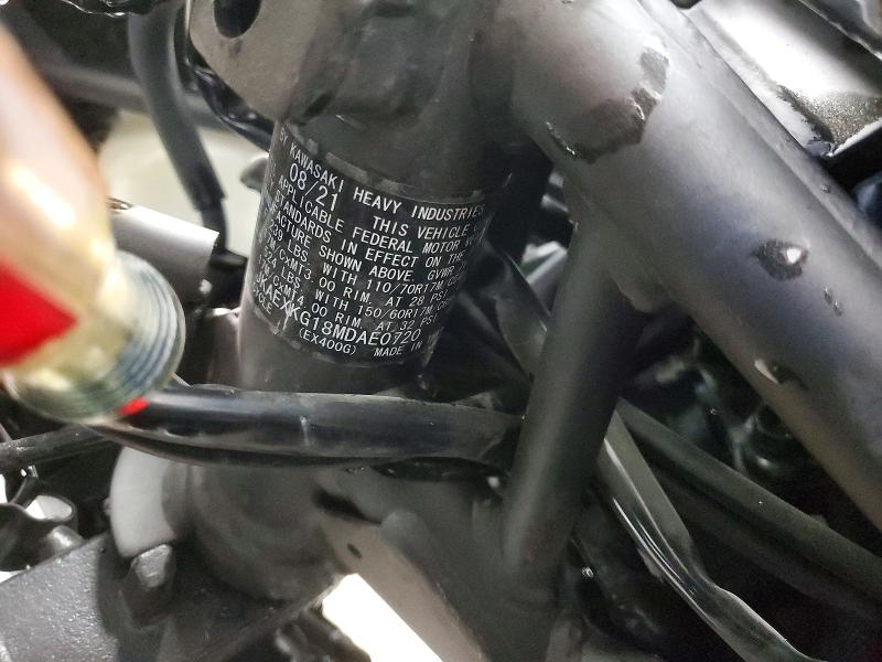 Продажа на аукционе авто 2021 Kawasaki Ex400, vin: JKAEXKG18MDAE0720, номер лота: 98669805