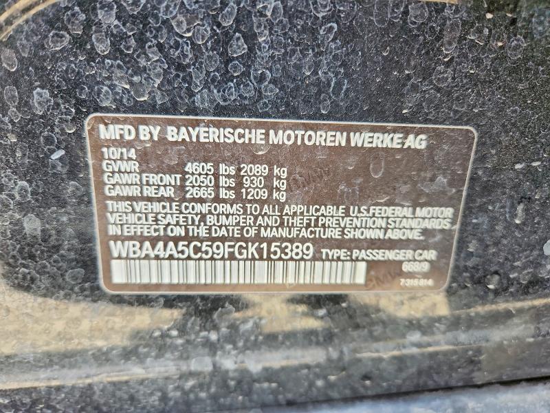 Aukcja sprzedaży 2015 Bmw 428, vin: WBA4A5C59FGK15389, numer aukcji: 99840545