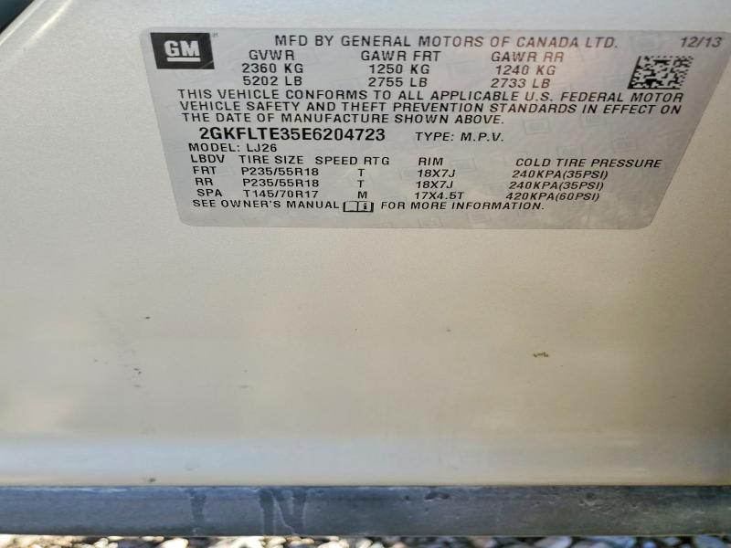 73845675 :رقم المزاد ، 2GKFLTE35E6204723 vin ، 2014 Gmc Terrain مزاد بيع