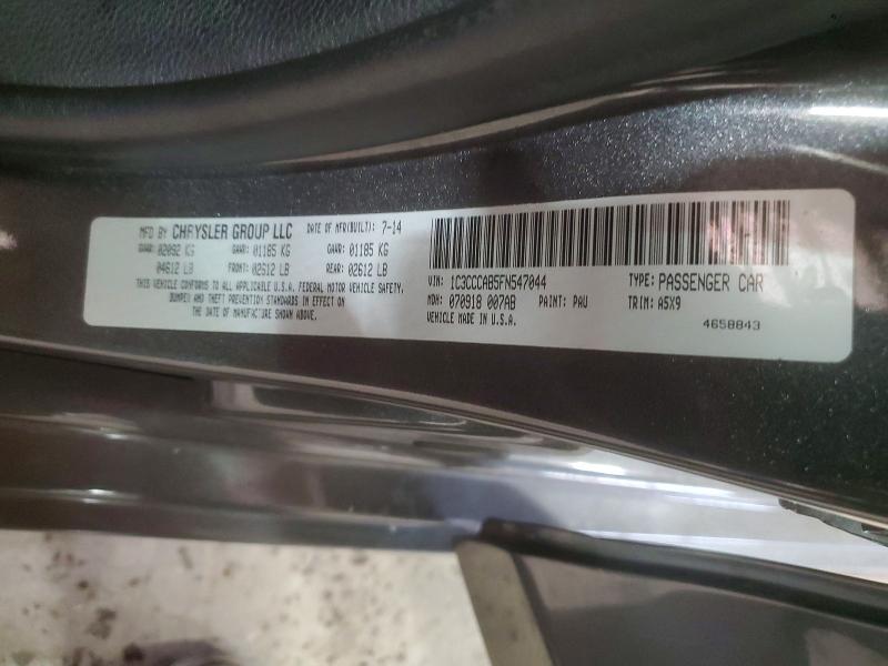 Aukcja sprzedaży 2015 Chrysler 200, vin: 1C3CCCAB5FN547044, numer aukcji: 98921765