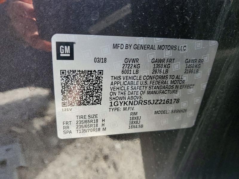 Продажа на аукционе авто 2018 Cadillac Xt5, vin: 1GYKNDRS5JZ216178, номер лота: 74239835