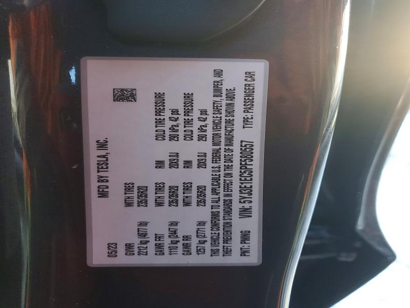 Aukcja sprzedaży 2023 Tesla Model 3, vin: 5YJ3E1EC5PF580557, numer aukcji: 74364865