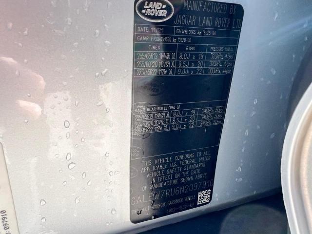 Aukcja sprzedaży 2022 Land Rover Defender 1, vin: SALEW7RU6N2097910, numer aukcji: 99811375