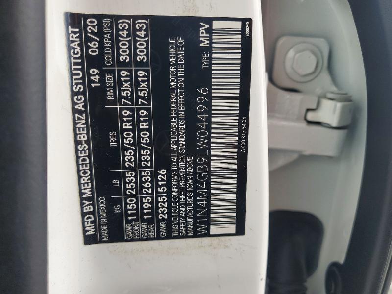 Продажа на аукционе авто 2020 Mercedes-benz Glb, vin: W1N4M4GB9LW044996, номер лота: 74814565