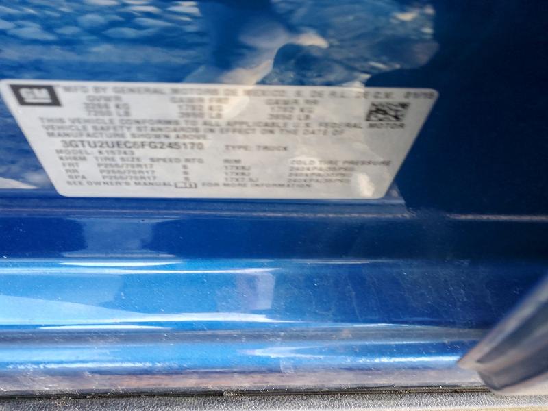 2015 Gmc Sierra მანქანა იყიდება აუქციონზე, vin: 3GTU2UEC6FG245170, აუქციონის ნომერი: 73057775