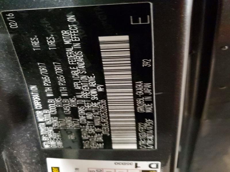 Aukcja sprzedaży 2016 Toyota 4runner, vin: JTEBU5JR2G5328536, numer aukcji: 98846465