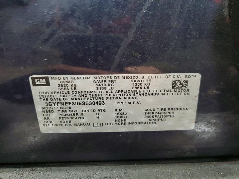 Продаж на аукціоні авто 2014 Cadillac Srx, vin: 3GYFNEE30ES630493, номер лоту: 98218565