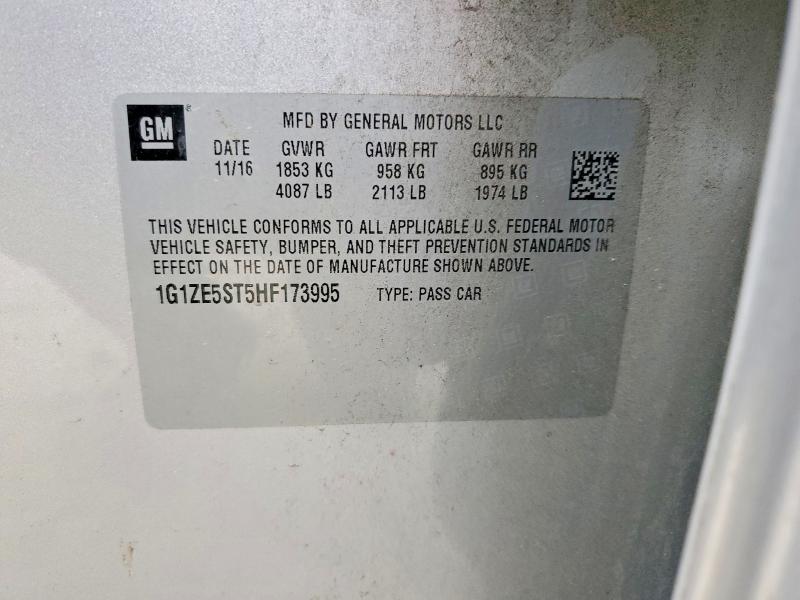 Продажа на аукционе авто 2017 Chevrolet Malibu, vin: 1G1ZE5ST5HF173995, номер лота: 72350405