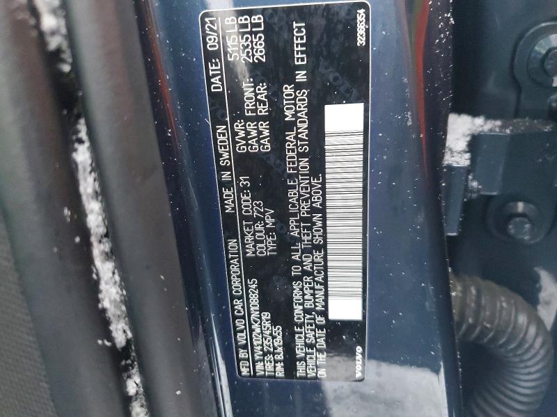 Продаж на аукціоні авто 2022 Volvo V60 Cross Country, vin: YV4102WK7N1088245, номер лоту: 73227575