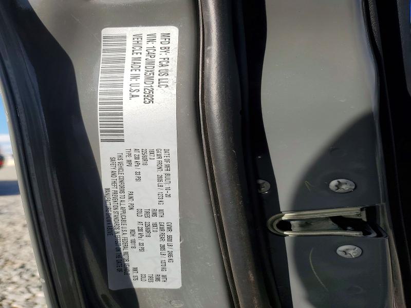 2021 Jeep Cherokee მანქანა იყიდება აუქციონზე, vin: 1C4PJMDX5MD125925, აუქციონის ნომერი: 98044665