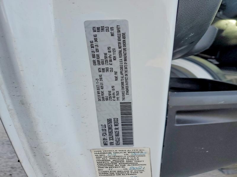 Продажа на аукционе авто 2021 Ram Pro Master, vin: 3C6LRVBG3ME576065, номер лота: 99110765