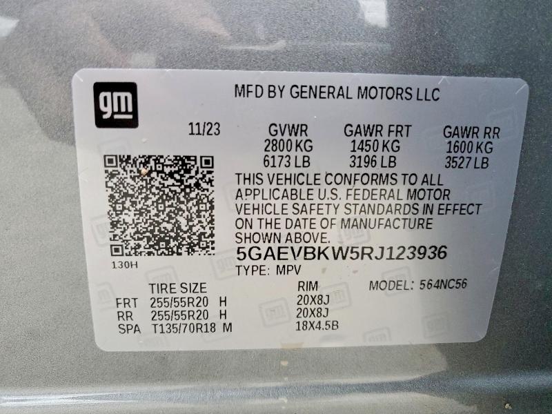 Aukcja sprzedaży 2024 Buick Enclave, vin: 5GAEVBKW5RJ123936, numer aukcji: 75046925