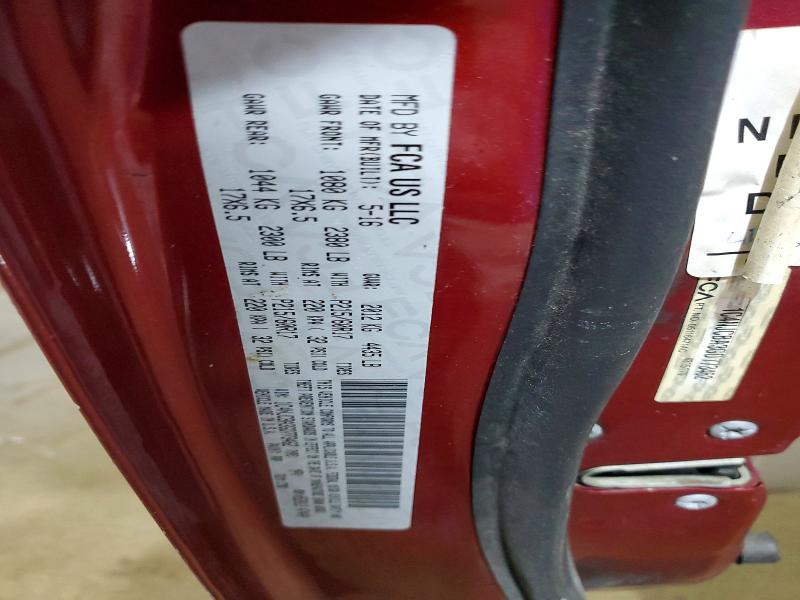 2016 Jeep Compass მანქანა იყიდება აუქციონზე, vin: 1C4NJCBA3GD773462, აუქციონის ნომერი: 73621295