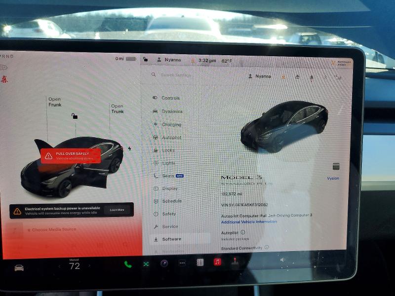 Продажа на аукционе авто 2019 Tesla Model 3, vin: 5YJ3E1EA5KF312082, номер лота: 73689455