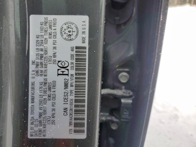 Продажа на аукционе авто 2025 Mazda Cx-50, vin: 7MMVAACW5SN116938, номер лота: 72264715
