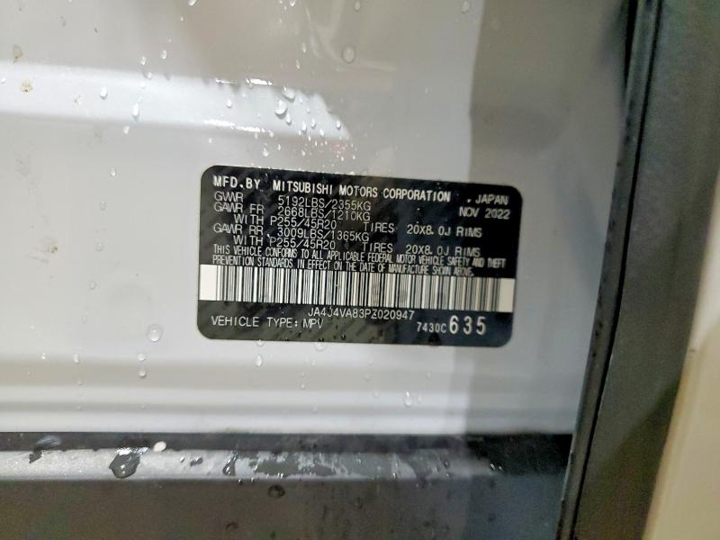 Продаж на аукціоні авто 2023 Mitsubishi Outlander, vin: JA4J4VA83PZ020947, номер лоту: 73444515
