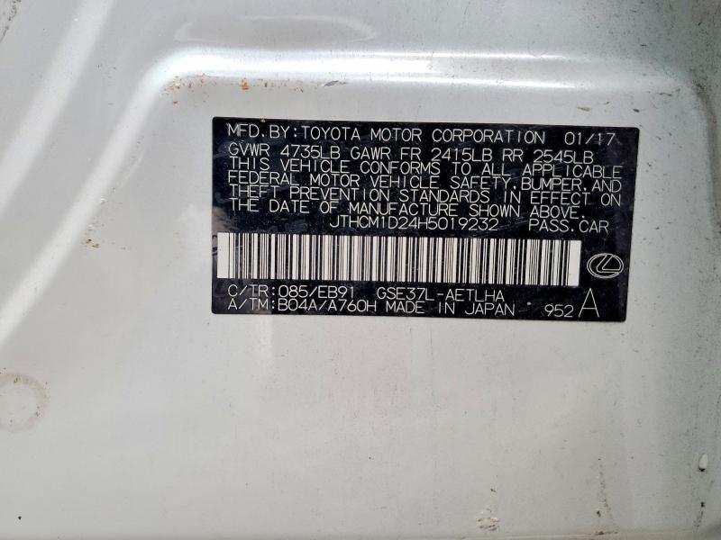 Продажа на аукционе авто 2017 Lexus Is 300, vin: JTHCM1D24H5019232, номер лота: 75619935