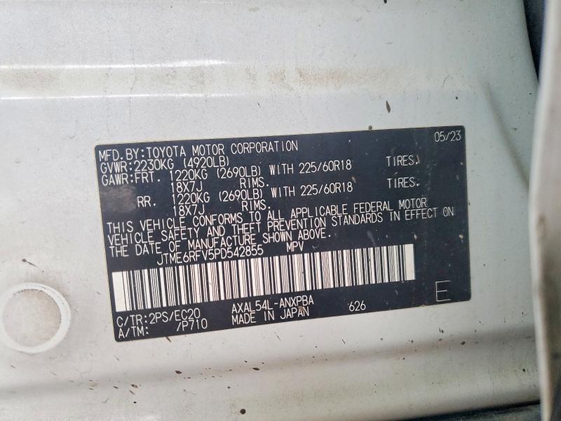 98417655 :رقم المزاد ، JTME6RFV5PD542855 vin ، 2023 Toyota Rav4 مزاد بيع