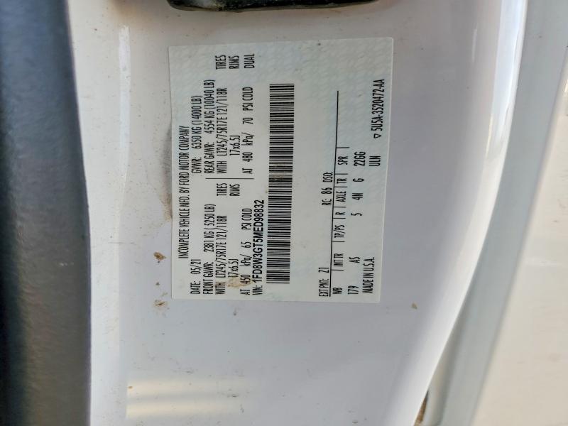 Aukcja sprzedaży 2021 Ford F350 Super, vin: 1FD8W3GT5MED98832, numer aukcji: 97886765