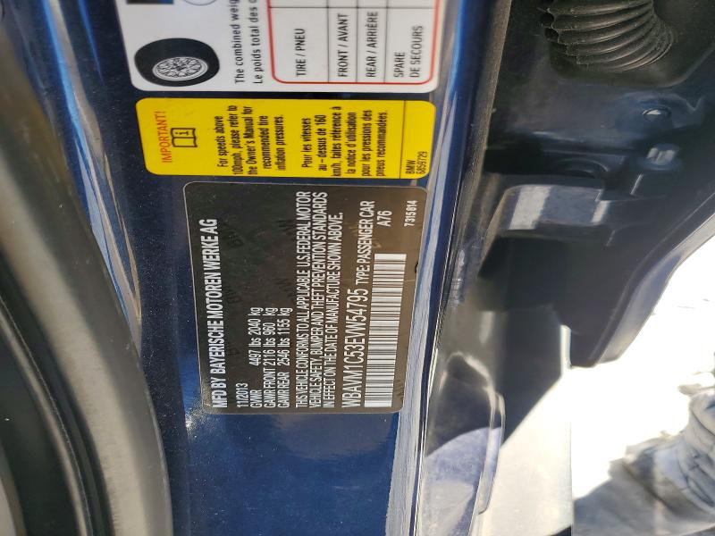 Продажа на аукционе авто 2014 Bmw X1, vin: WBAVM1C53EVW54795, номер лота: 73634455