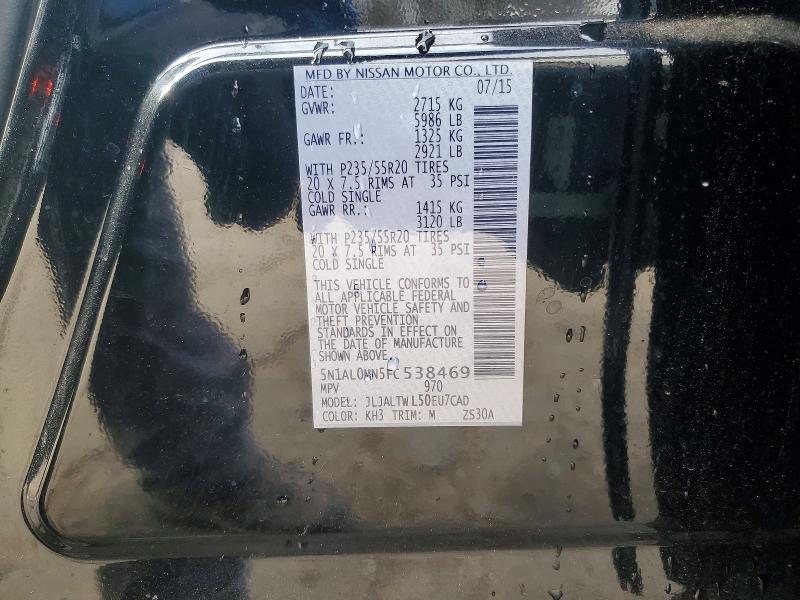 Продажа на аукционе авто 2015 Infiniti Qx60, vin: 5N1AL0MN5FC538469, номер лота: 73886155
