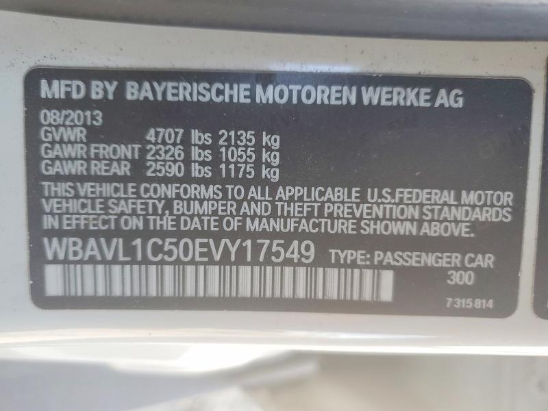 98253215 :رقم المزاد ، WBAVL1C50EVY17549 vin ، 2014 Bmw X1 مزاد بيع