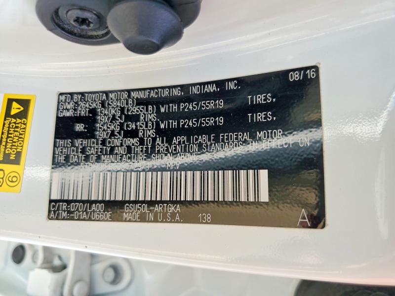 Продажа на аукционе авто 2016 Toyota Highlander, vin: 5TDYKRFH9GS172971, номер лота: 99558815