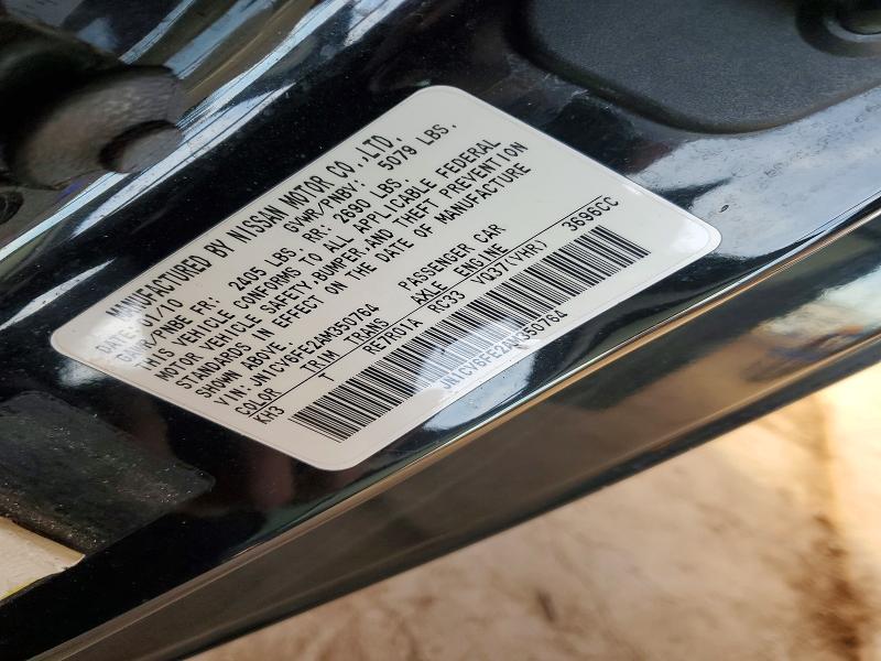 72661405 :رقم المزاد ، JN1CV6FE2AM350764 vin ، 2010 Infiniti G37 Convertible مزاد بيع